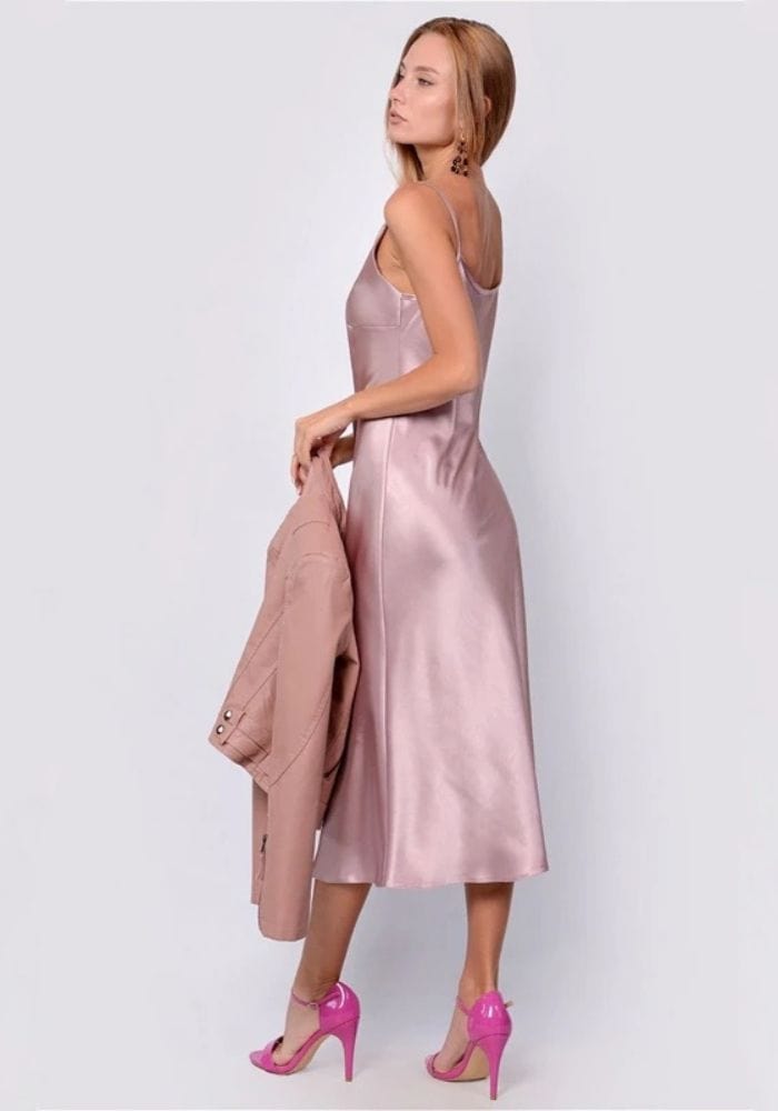 Pink Midi Dress